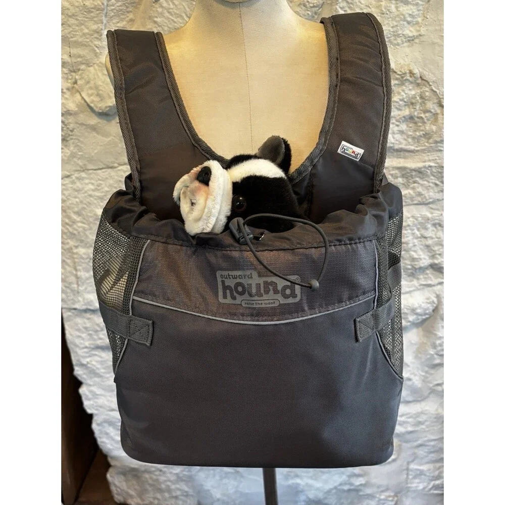 Outward Hound PupPak Front Dog Carrier Outdoor Small Up To 10 Lbs Grey